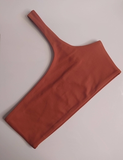 Top um ombro só - Terracota - Raro Swim ® | Moda praia e fitness