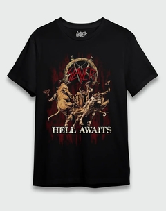 Camiseta Slayer - Hell Awaits - Licenciada - TOP na internet