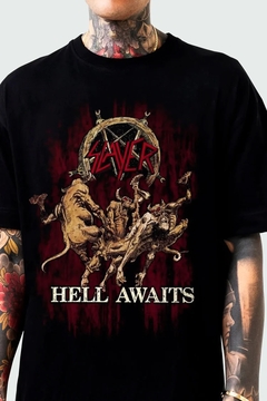 Camiseta Slayer - Hell Awaits - Licenciada - TOP