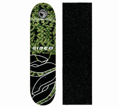 Shape Para Skate - Pixels Green/Black 8'' + Lixa