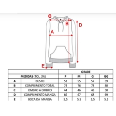 Moletom Canguru Caveira - 100% Algodão - Comercial Armany