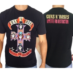 Camiseta Guns n" Roses - Appetite for Destruction - TOP na internet