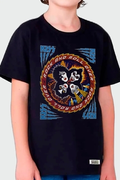 Camiseta Infantil KISS Rock and Roll Over -Oficial -TOP - comprar online