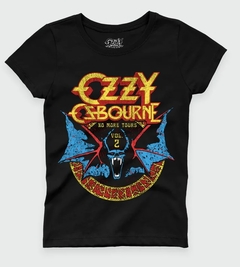 Camiseta Baby Look - Feminina - Ozzy Osbourne Bat Circle na internet