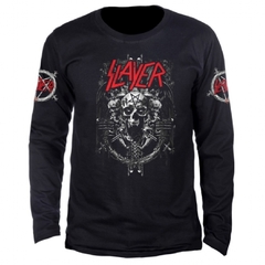 Camiseta Manga Longa - Slayer The End is Near - Licenciada -TOP