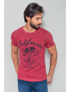 Camiseta California Bordo Estonada - loja online