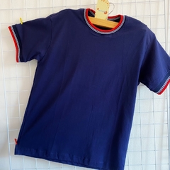 Blusa polo azul marinho