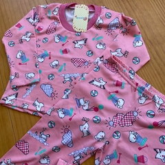 Pijama em malha fria 3-4 anos feminino