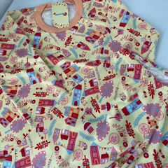 Pijama em malha fria 5-6 anos feminino - Lojameninabia