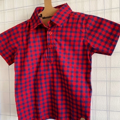 Camisa quadriculada vermelho