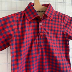 Camisa quadriculada vermelho - comprar online