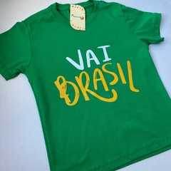 Tshirt unissex Vai Brasil Verde