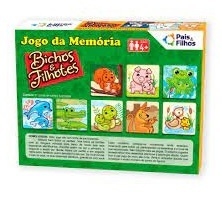 JOGO DA MEMÓRIA BICHOS E FILHOTES - PAIS E FILHOS - comprar online