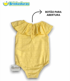 BODY MEIA MANGA AMARELO - PARAÍSO - comprar online