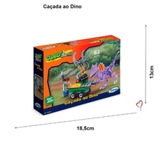 CAÇADA AO DINO EM BLOCOS DE MONTAR 83 PEÇAS - XALINGO na internet