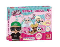 QUEBRA CABEÇA DOLL - EM MADEIRA 108 PEÇAS - BRINCADEIRA DE CCRIANÇA