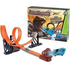 PISTA LOOPING DINOSSAURO 185CM - BRASKIT