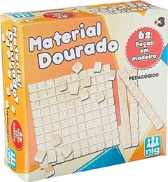 MATERIAL DOURADO 62 PEÇAS - NIG BRINQUEDOS