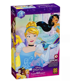 QUEBRA CABEÇA PRINCESAS DISNEY 60 PEÇAS - GROW