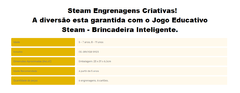 ENGRENAGENS CRIATIVAS - STEAM BRINCADEIRA INTELIGENTE - Brinkeduras