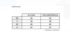 BODY UNICÓRNIO AZUL - DUZIZO - Brinkeduras