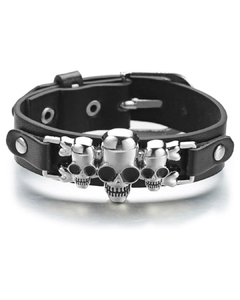 Pulseira Masculina Caveira - 26cm - comprar online