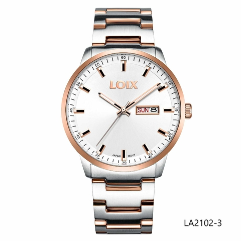 Reloj mujer L1266-3 Dorado con blanco, tablero blanco - Relojes Loix