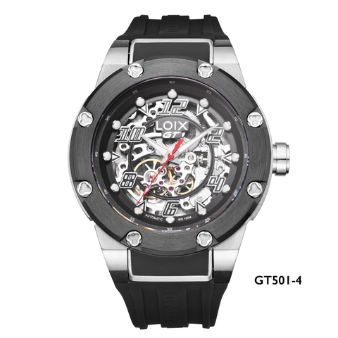 Reloj hombre LA2140-2 negro con caja pavonada, tablero bicolor - Relojes  Loix