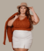 Cardigã Mais Crooped Feminino Plus Size