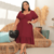 Vestido Feminino Plus Size Midi