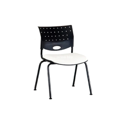 SILLA FIJA OFICINA ATHINA BASE NEGRO - comprar online