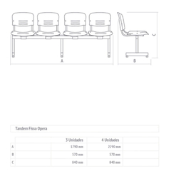 TANDEM OP FISSO X3 ASIENTOS - comprar online