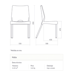 SILLA OFICINA HOGAR MALBA - STOCK COMPANY