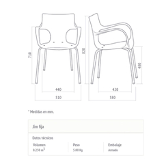 SILLA OFICINA HOGAR JIM - STOCK COMPANY