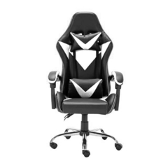 SILLON GAMER PRO ONE COLOR NEGRO CON BLANCO - STOCK COMPANY