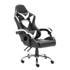 SILLON GAMER PRO ONE COLOR NEGRO CON BLANCO - comprar online