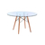 Mesa Eames Redonda vidrio