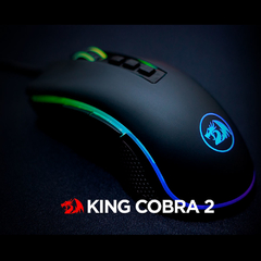 MOUSE GAMER REDRAGON KING COBRA 24000 DPI RGB PRETO na internet