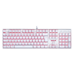 TECLADO REDRAGON MECANICO KUMARA LUNAR WHITE SINGLE COLOR