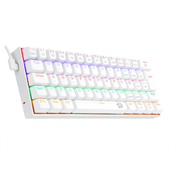 TECLADO GAMER REDRAGON MECANICO LAKSHMI LUNAR WHITE ABNT2 na internet