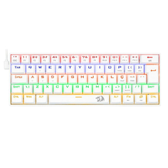 TECLADO GAMER REDRAGON MECANICO LAKSHMI LUNAR WHITE ABNT2