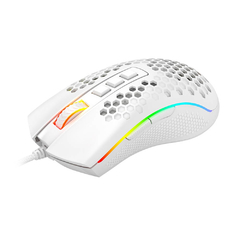 MOUSE GAMER REDRAGON STORM ELITE 16000 DPI RGB LUNAR WHITE na internet