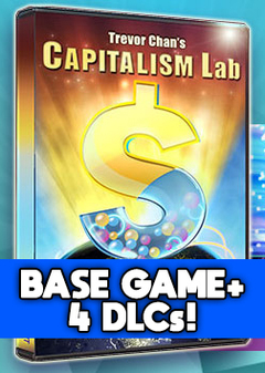 Capitalism Lab Jogo Base + 4 DLCs (Subsidiary, City Economic, Digital Age e Bank and Finances)
