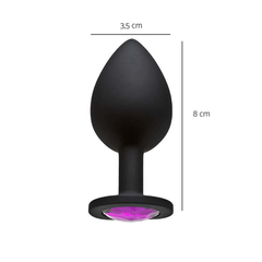 Plug Silicone Black Mediano - comprar online