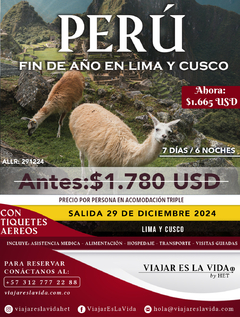 FIN DE AÑO EN PERÚ LIMA Y CUSCO (7D 6N)