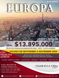 RONDA POR EUROPA SEPTIEMBRE - OCTUBRE (18D 16N) A:260624