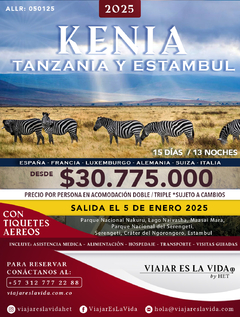 KENIA, TANZANIA & ESTAMBUL ENERO