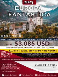 EUROPA FANTÁSTICA JUNIO, SEPTIEMBRE Y NOVIEMBRE 2025 SALIENDO LOS JUEVES (19D 17N) AK:091125