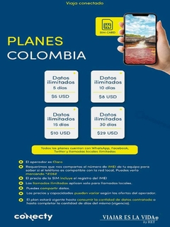 TARJETA SIM COLOMBIA