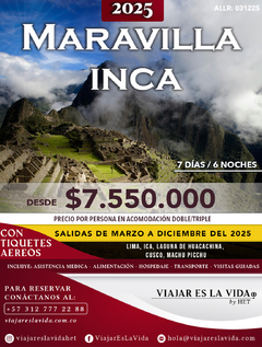 MARAVILLA INCA MARZO A DICIEMBRE 2025 (7D 6N)